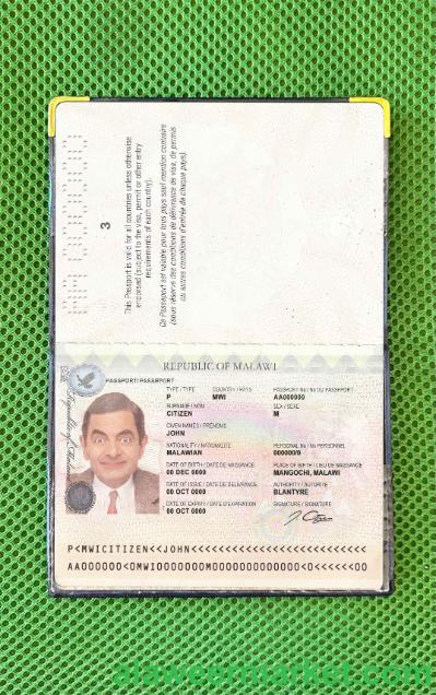 Malawi passport photo look
